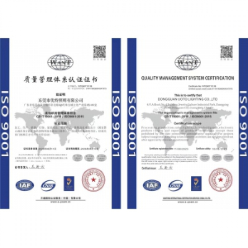 ISO Quality Management System Certification